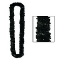 Soft Twist Solid Black Poly Leis